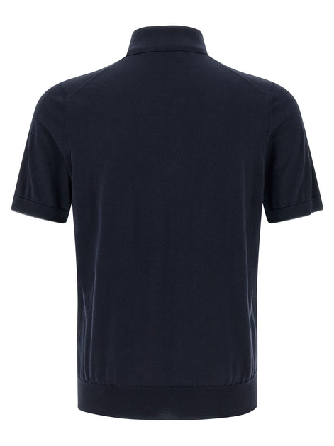 Brunello Cucinelli Logo embroidery polo shirt