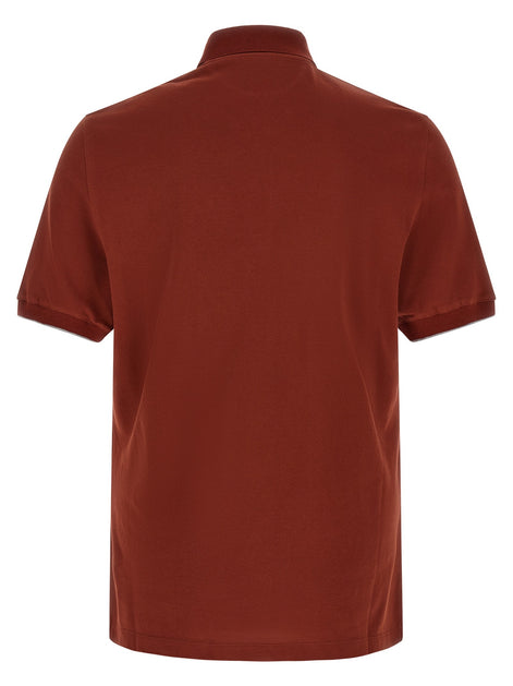 Brunello Cucinelli Logo embroidery polo shirt