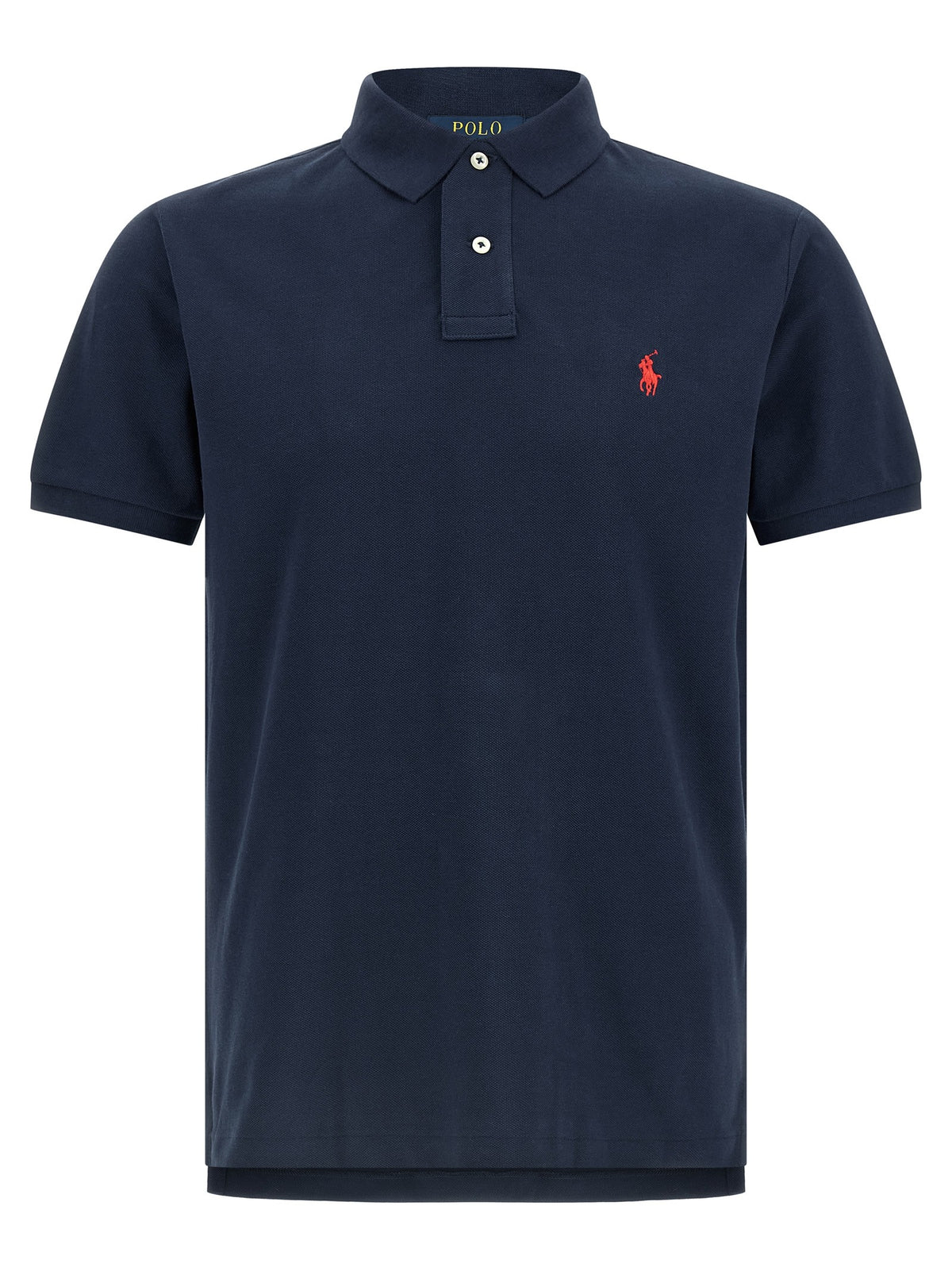 Cotton polo shirt with embroidered logo