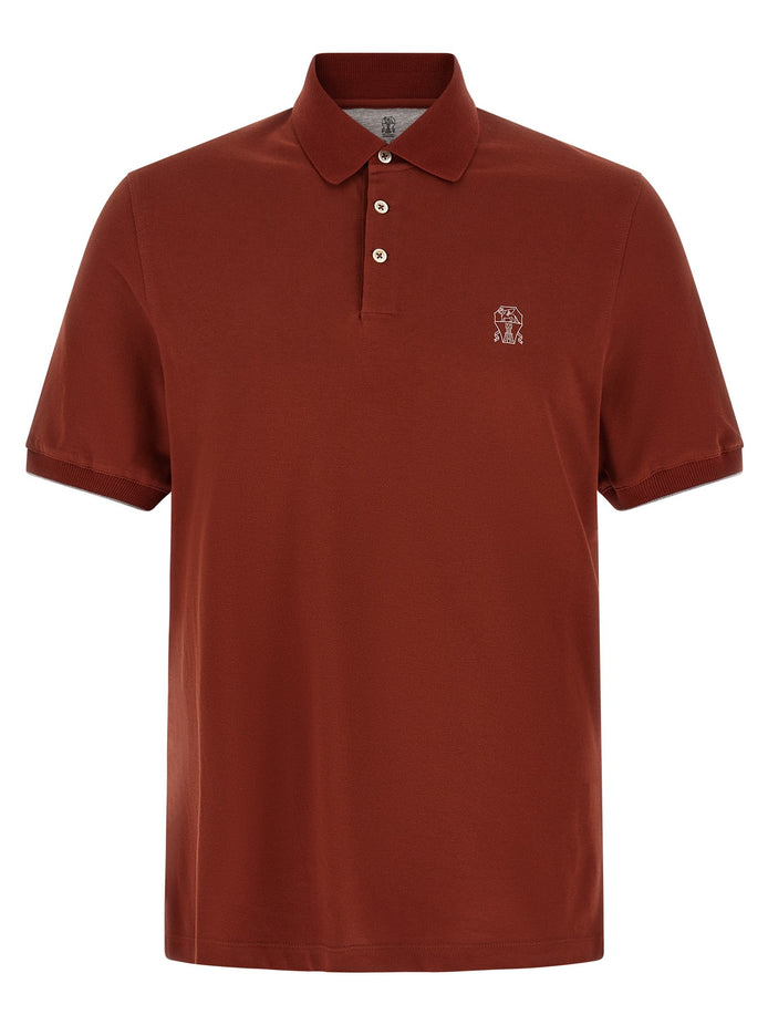 Logo embroidery polo shirt