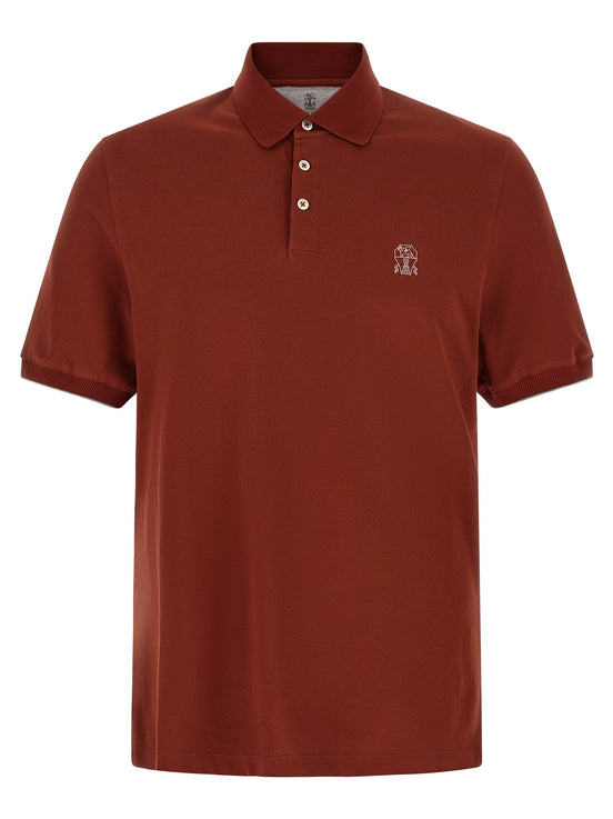 Logo embroidery polo shirt