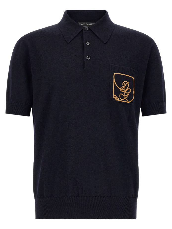 Logo embroidery polo shirt