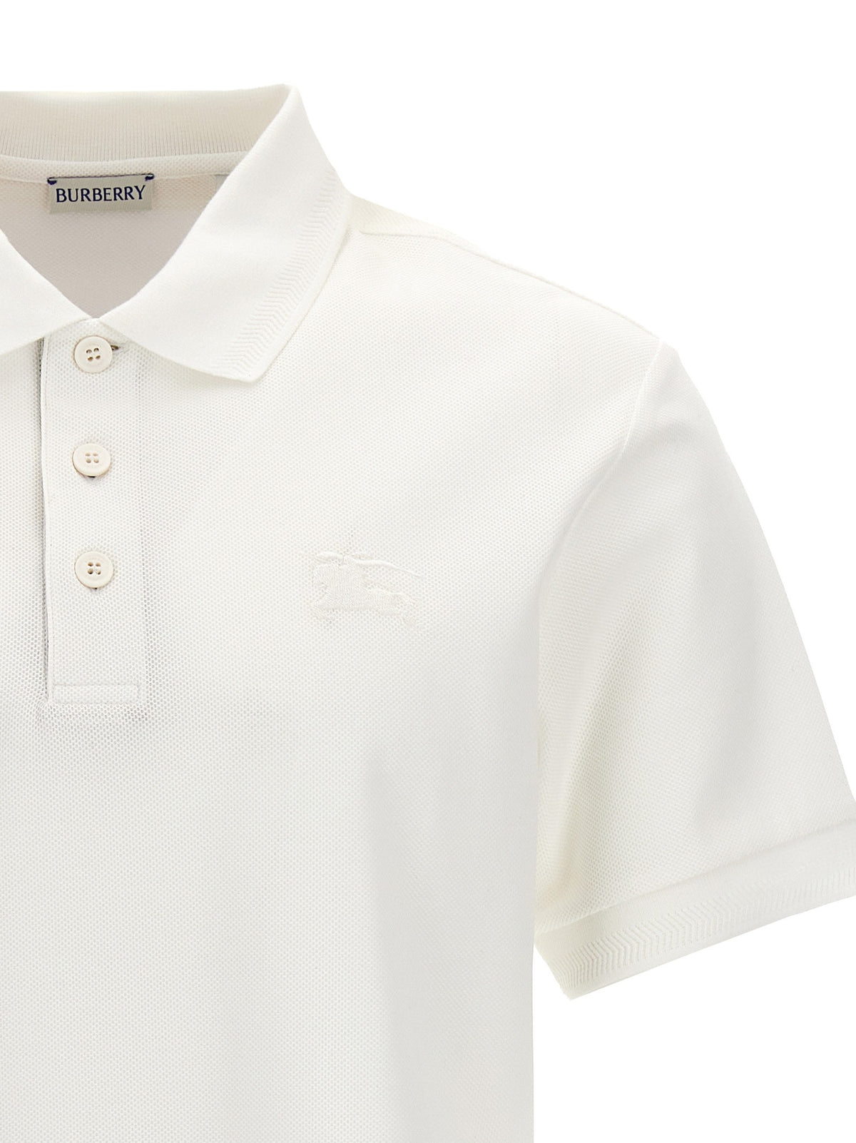Burberry Logo embroidery polo shirt