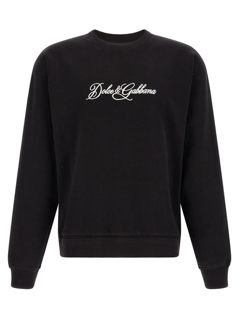 Logo embroidery sweatshirt