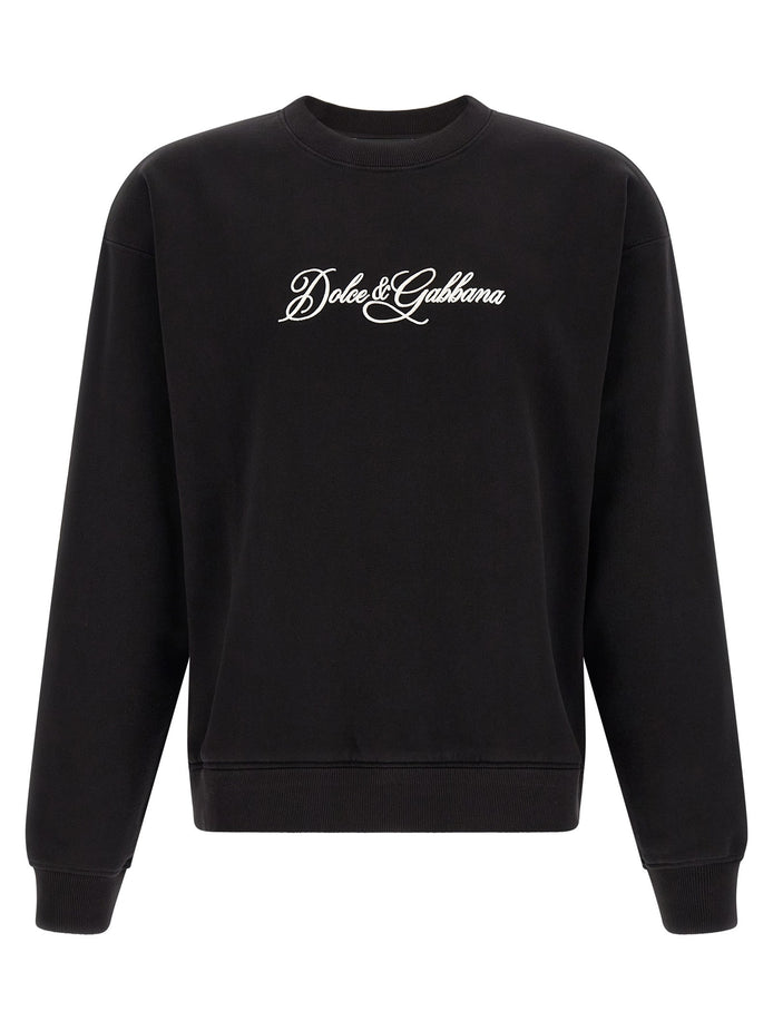 Logo embroidery sweatshirt