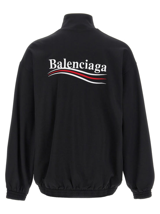Logo embroidery sweatshirt