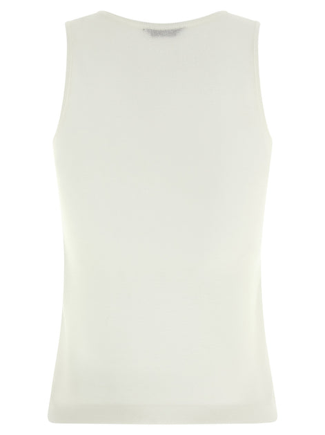 Balenciaga Logo embroidery tank top