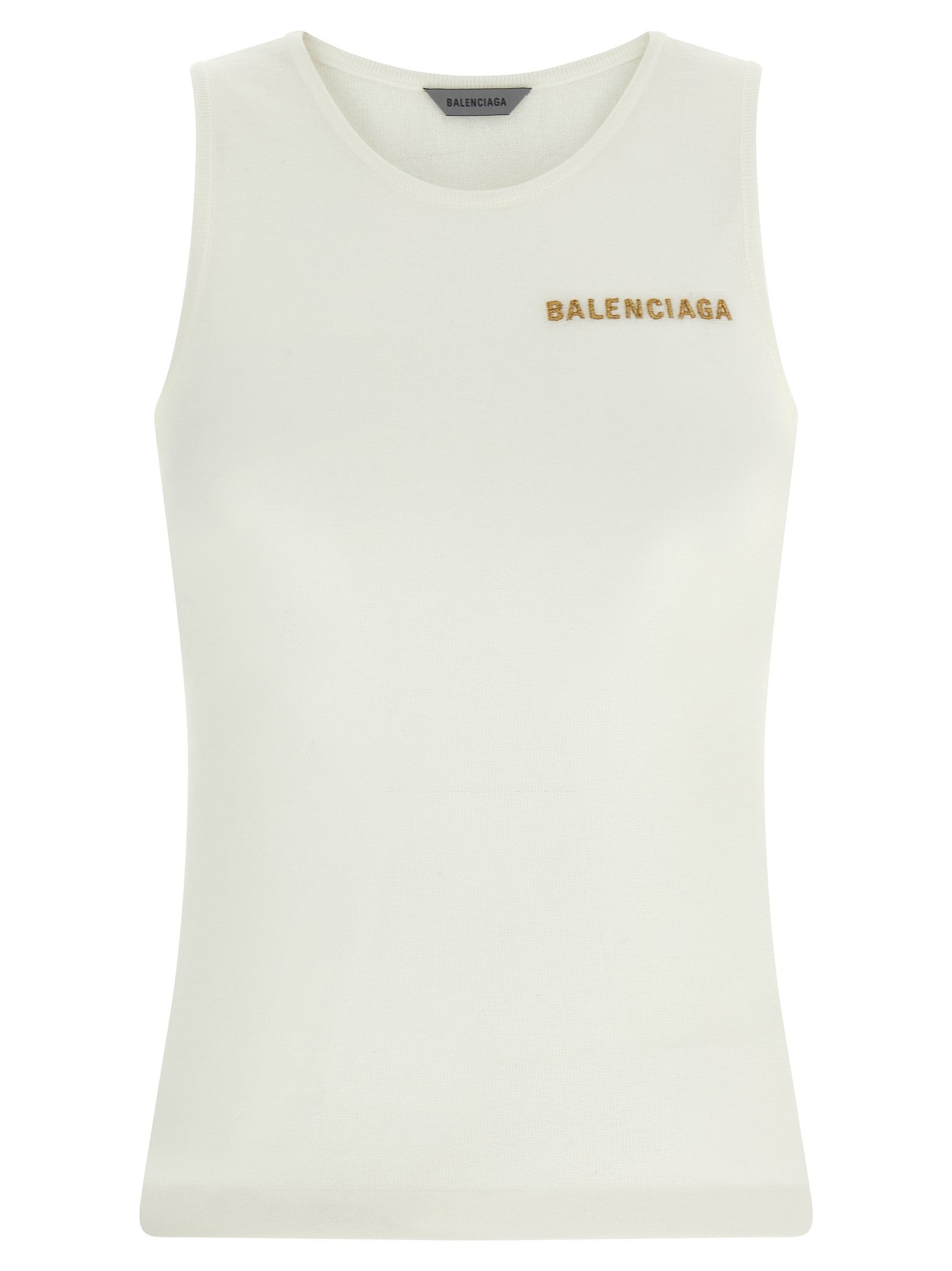 Logo embroidery tank top
