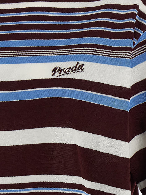 PRADA Logo intarsia sweater