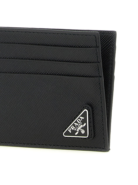 Logo leather card holder