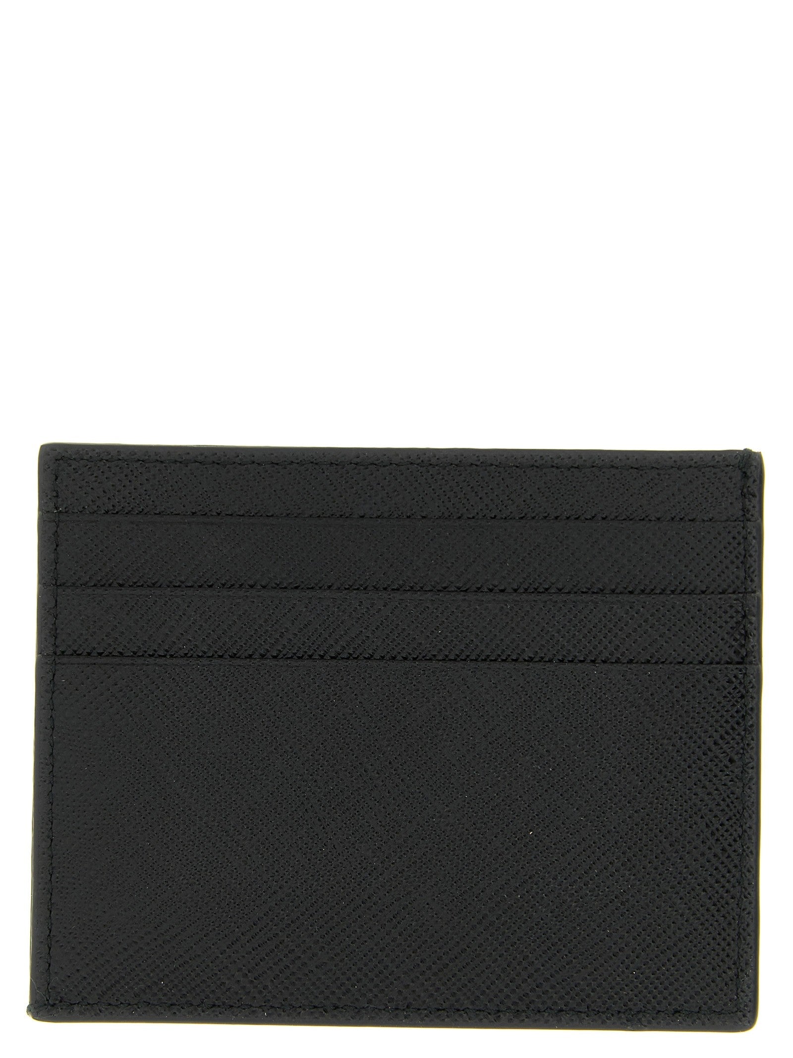 Logo leather card holder