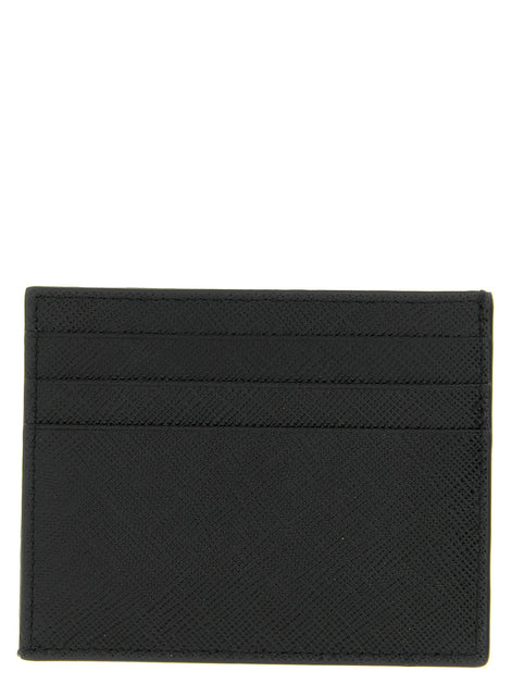 Logo leather card holder