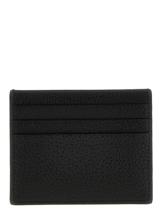 Logo leather cardholder
