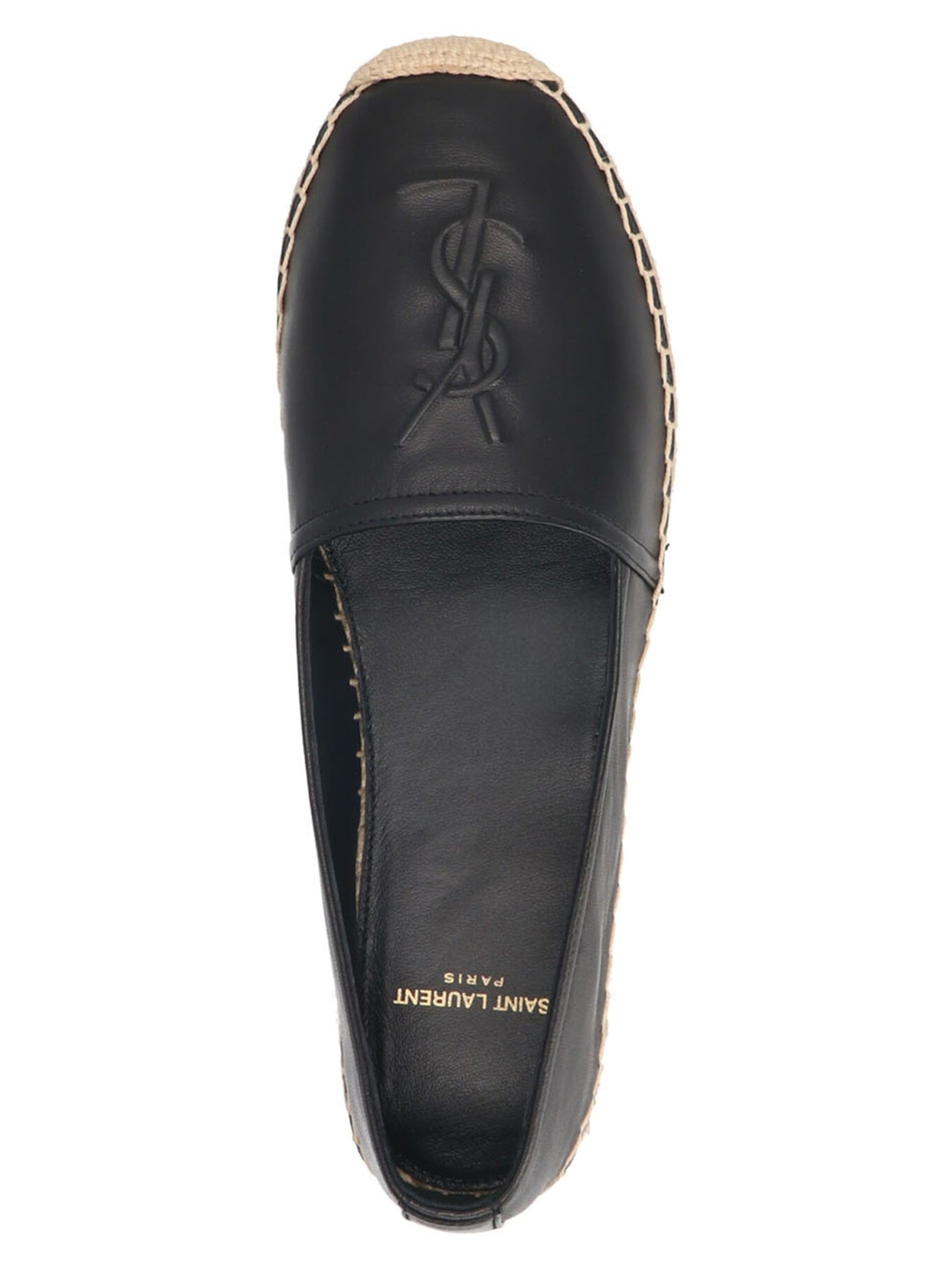 Logo leather espadrilles