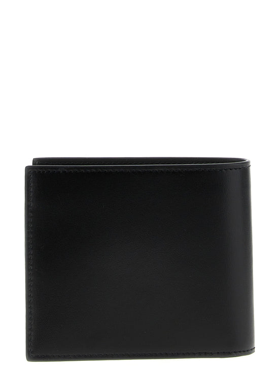 Logo leather wallet