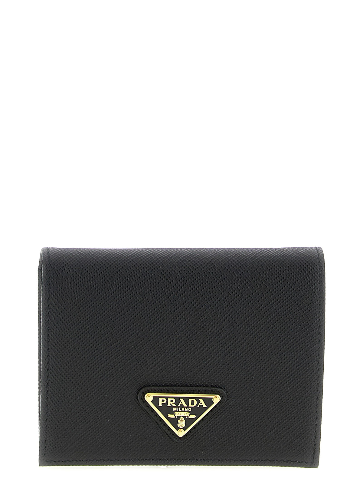 Logo leather wallet