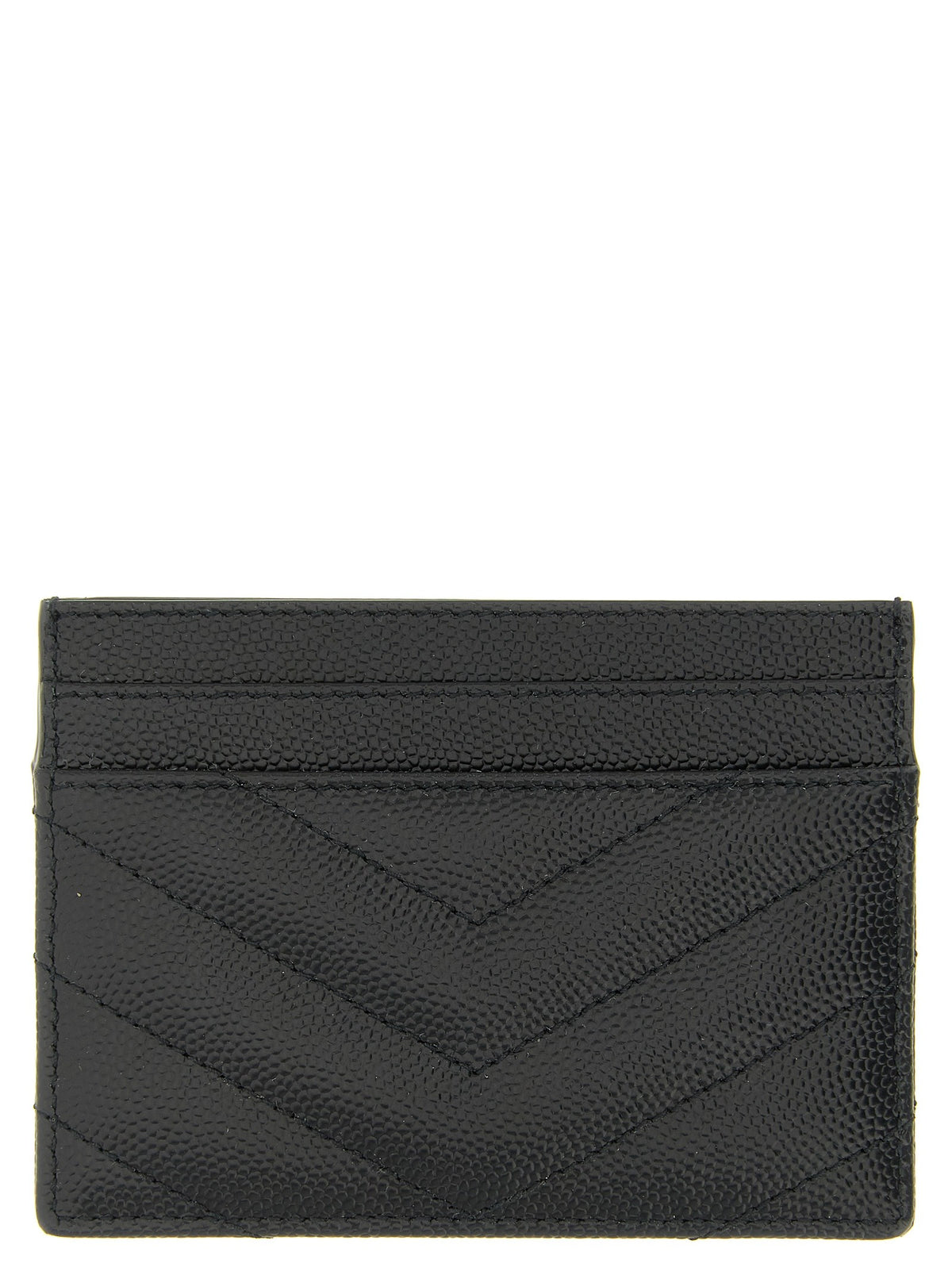Saint Laurent Logo matelassé card holder