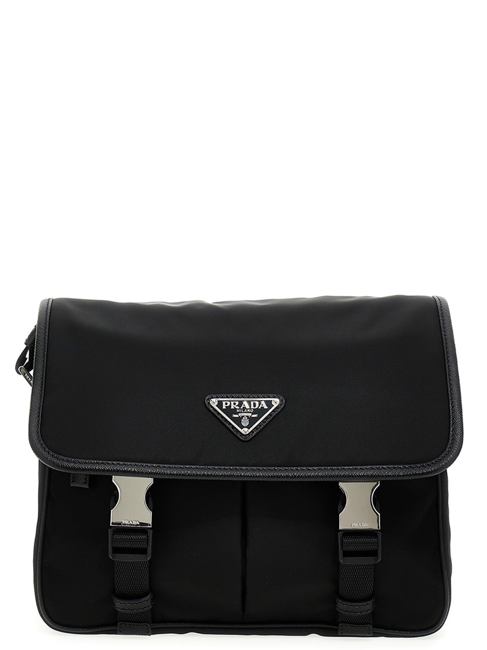 Logo nylon crossbody bag