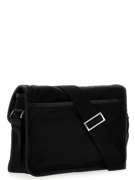 Logo nylon crossbody bag
