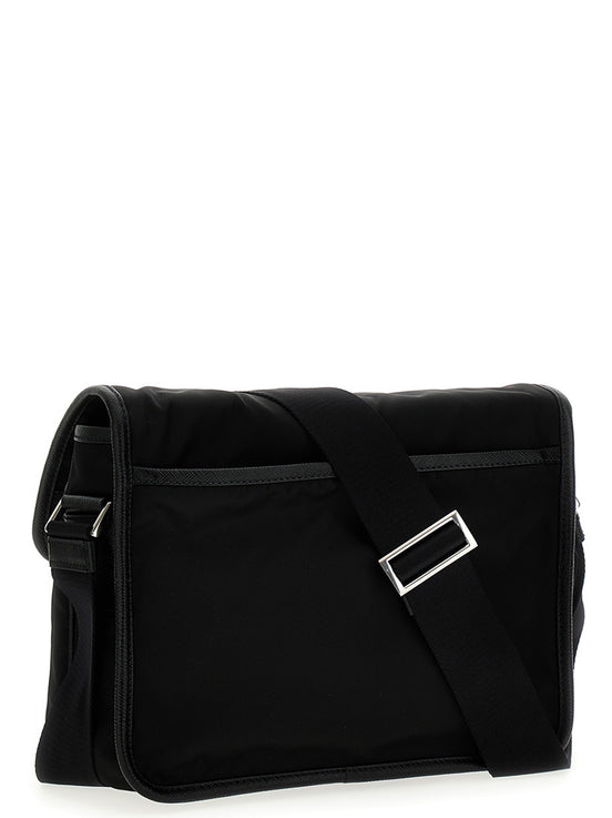 Logo nylon crossbody bag
