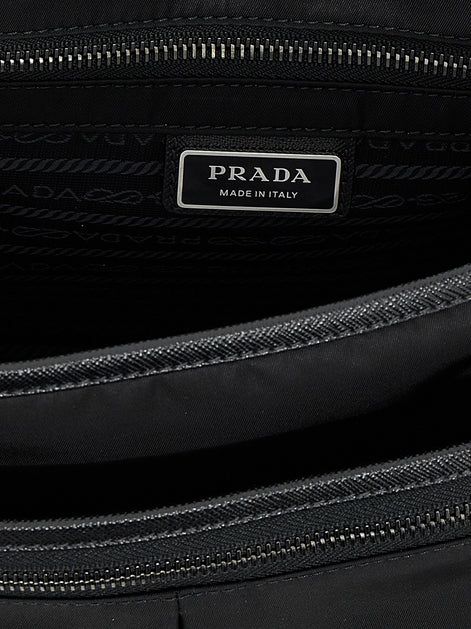 Logo nylon crossbody bag