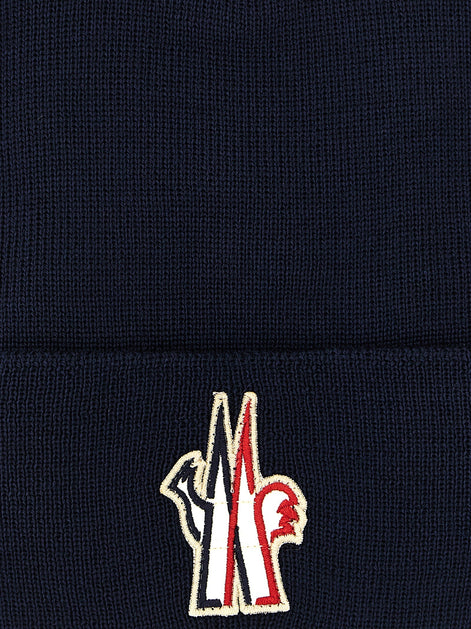 MONCLER GRENOBLE Logo patch beanie