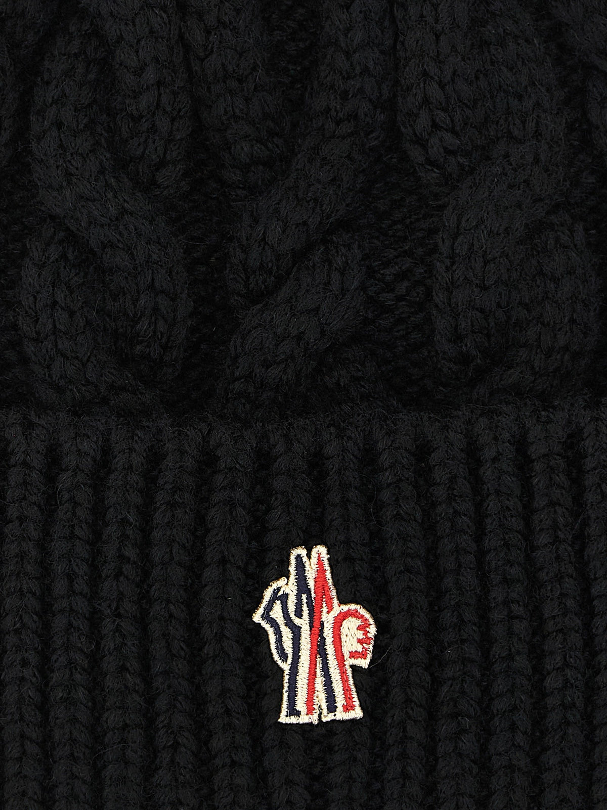 MONCLER GRENOBLE Logo patch beanie