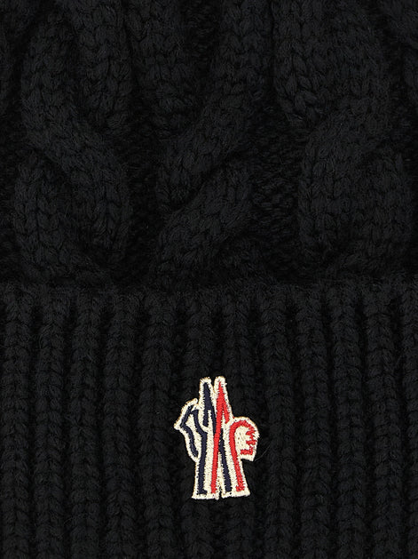 MONCLER GRENOBLE Logo patch beanie