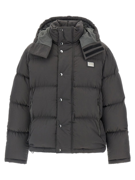 Dolce & Gabbana Logo patch down jacket