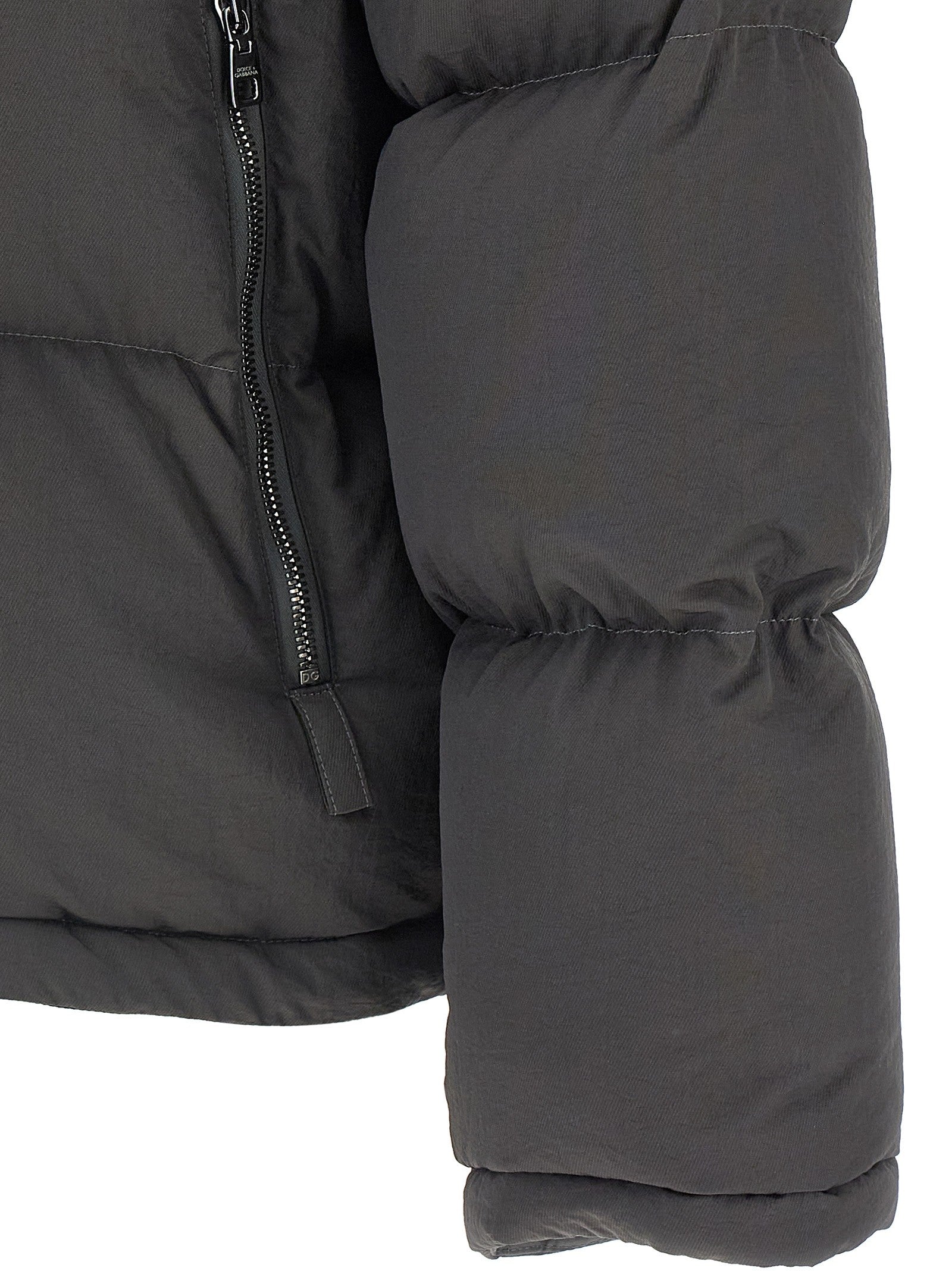 Dolce & Gabbana Logo patch down jacket