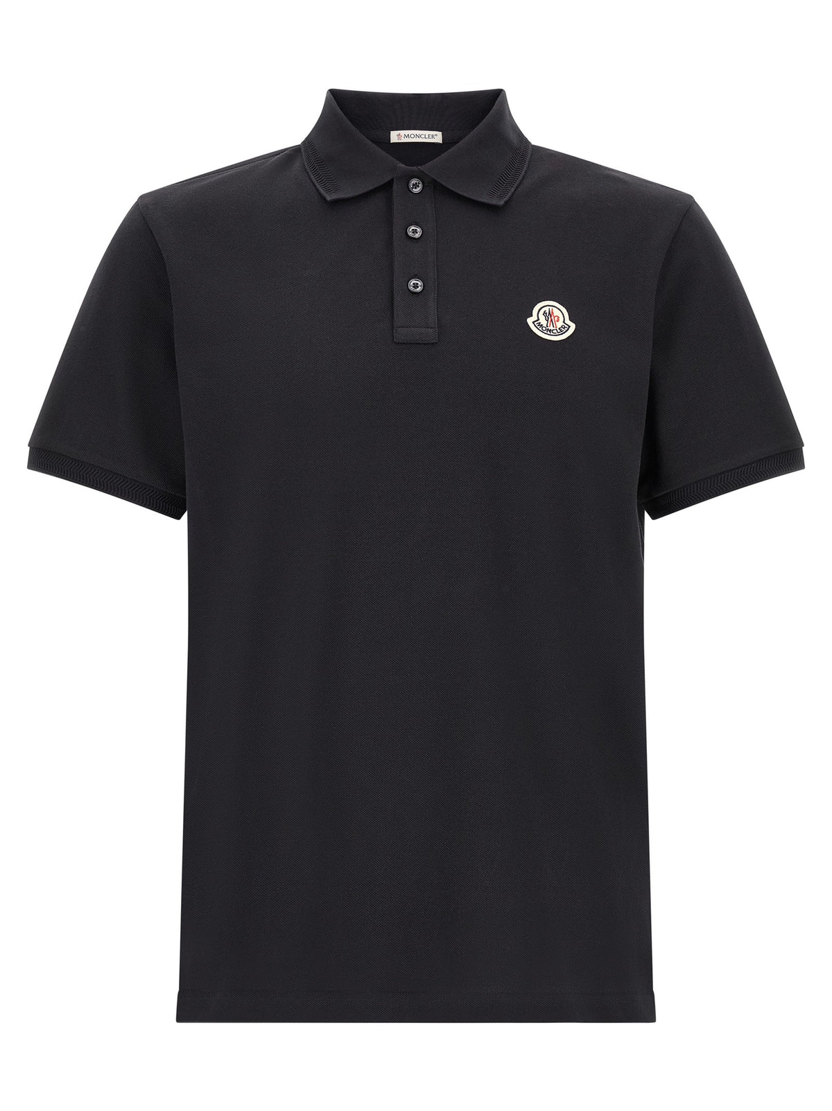 Logo patch polo shirt