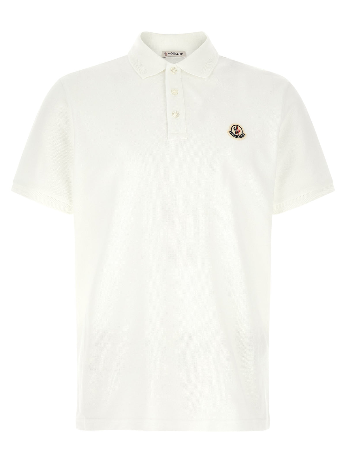 Logo patch polo shirt