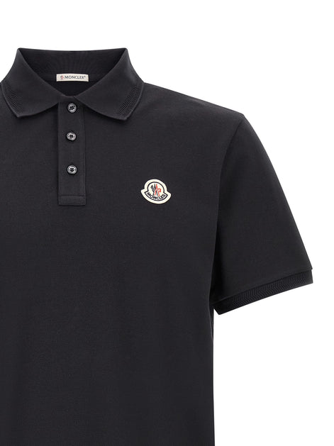 Moncler Logo patch polo shirt