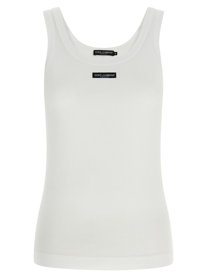 Logo patch tank top