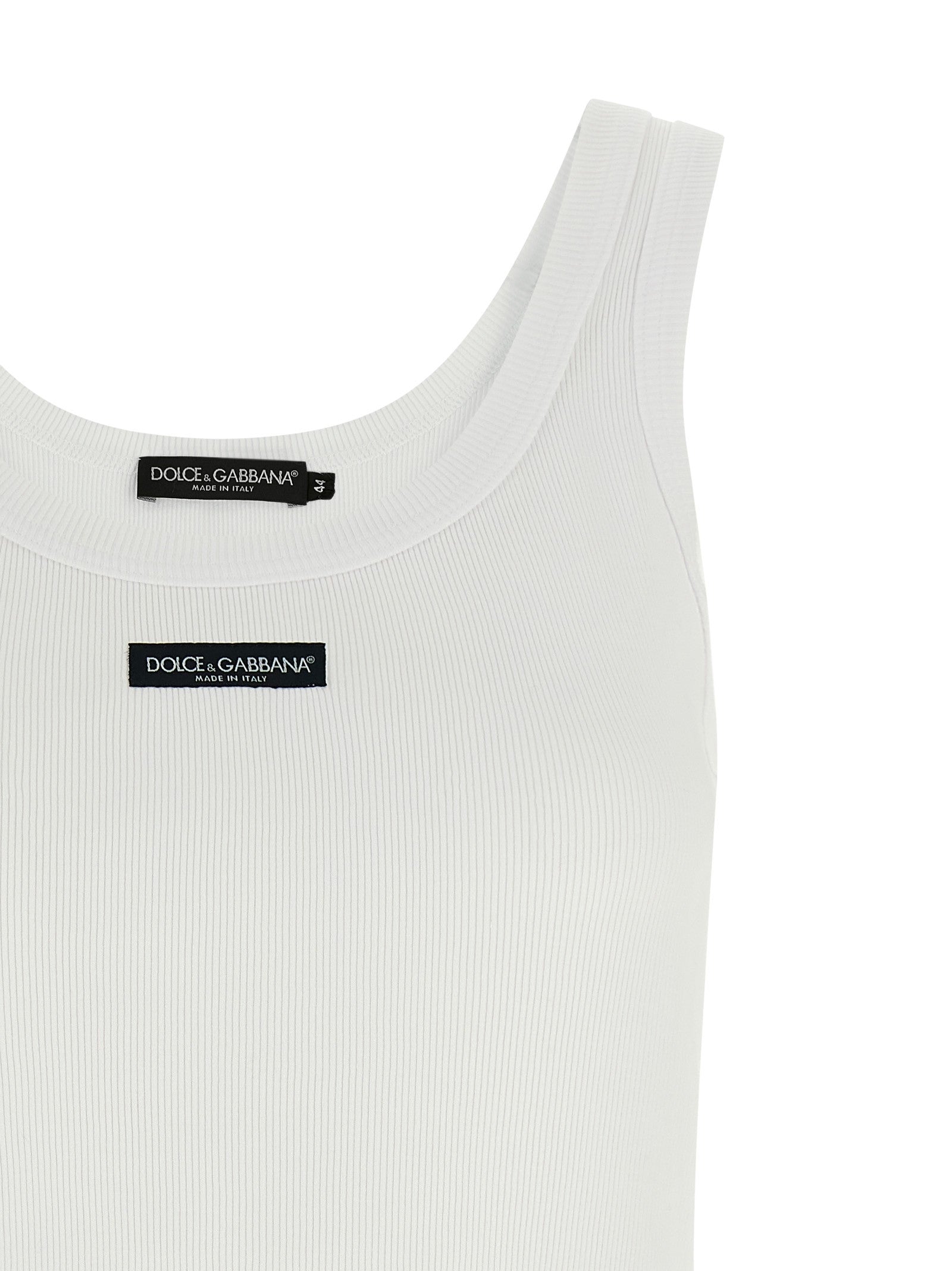 Dolce & Gabbana Logo patch tank top