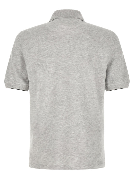 Brunello Cucinelli Logo piqué polo shirt