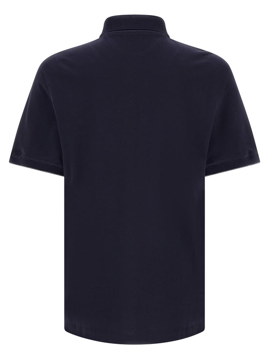 Brunello Cucinelli Logo piqué polo shirt