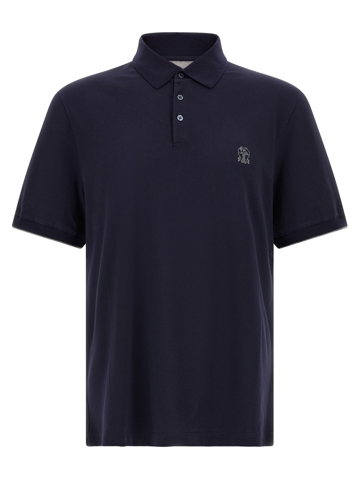 Logo piqué polo shirt