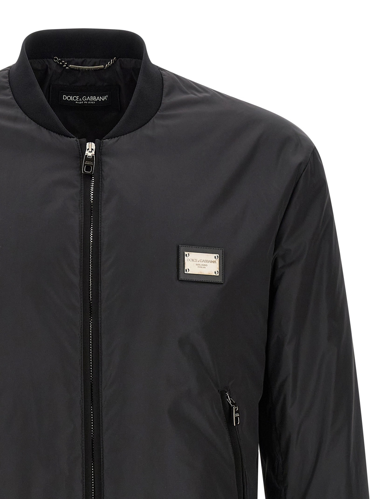 Dolce & Gabbana Logo plaque bomber jacket