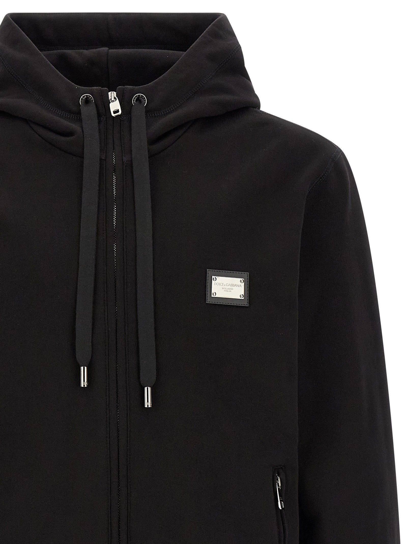 Logo plaque hoodie