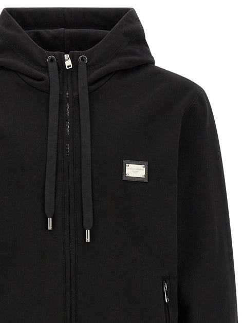 Logo plaque hoodie