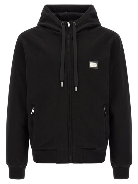 Logo plaque hoodie