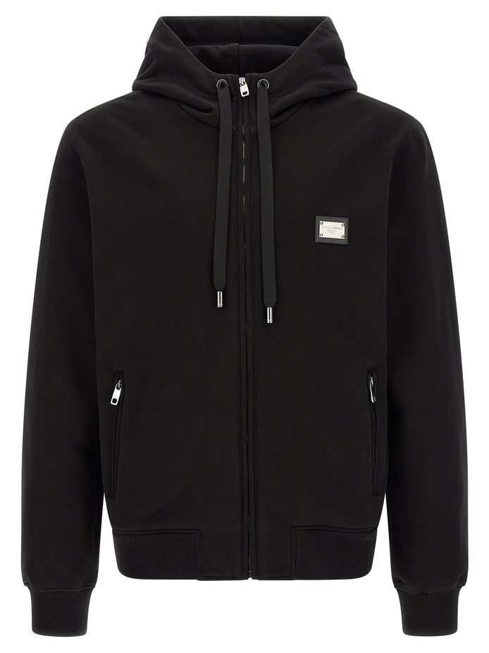 Logo plaque hoodie