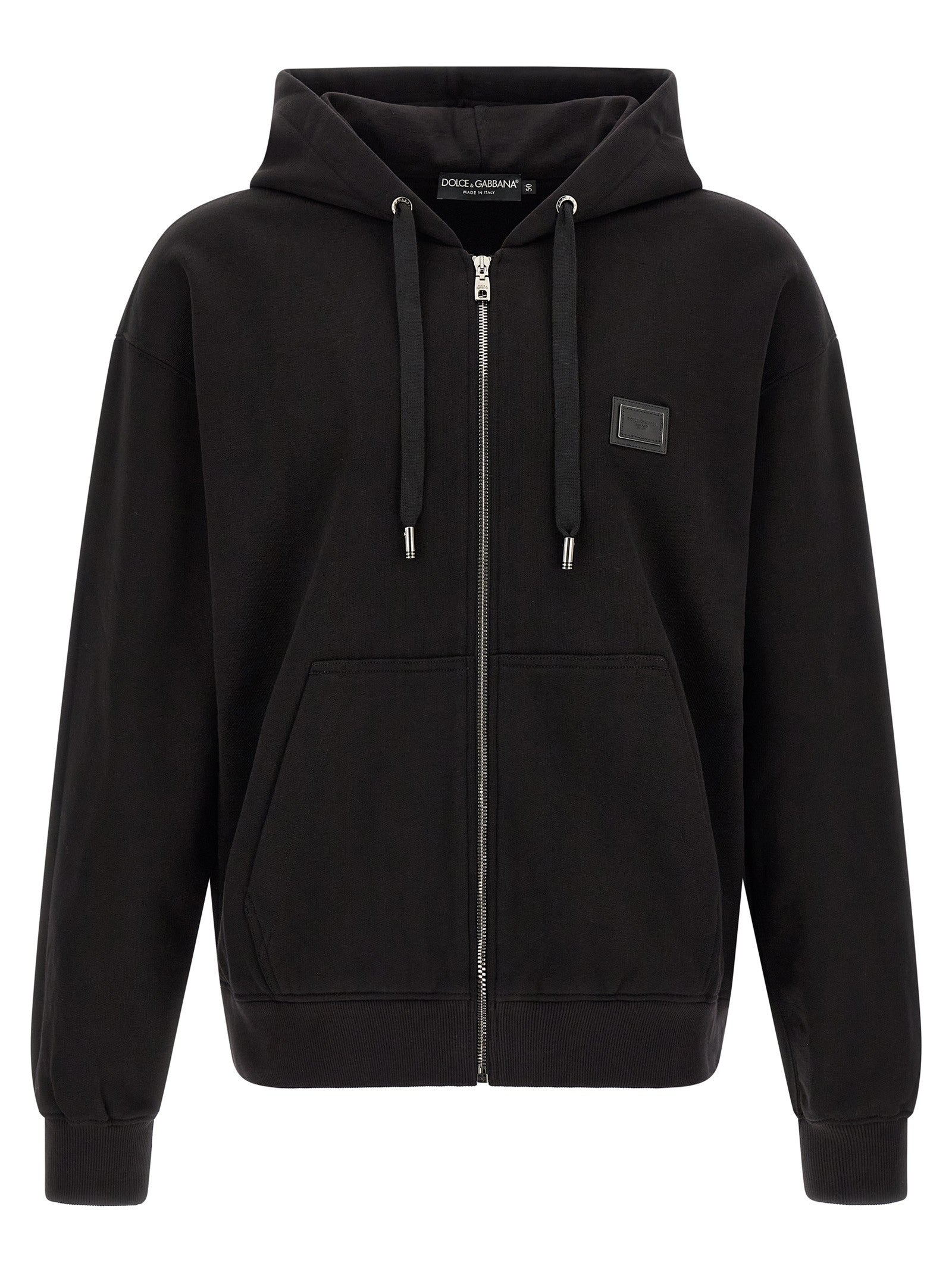 Logo plaque hoodie
