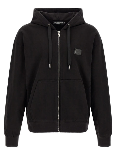 Logo plaque hoodie