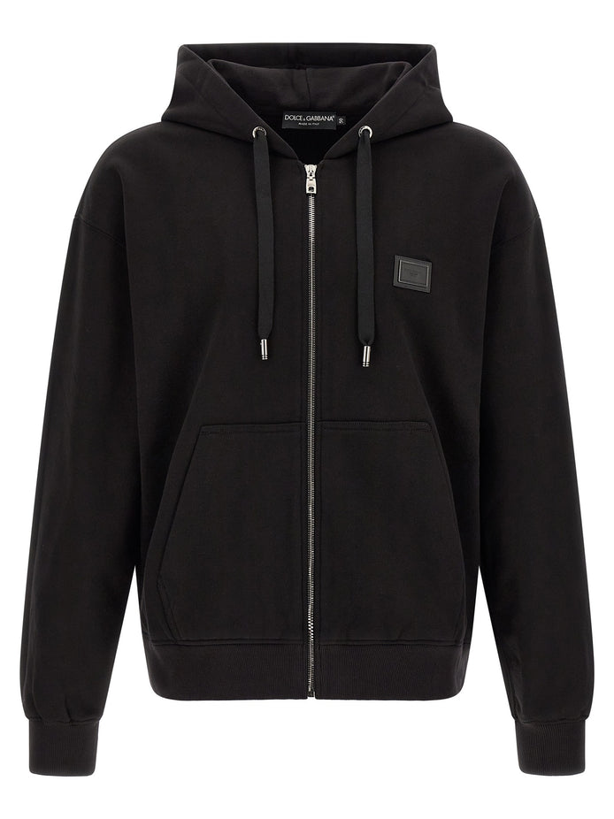 Logo plaque hoodie