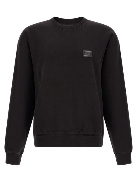 Logo plaque sweatshirt