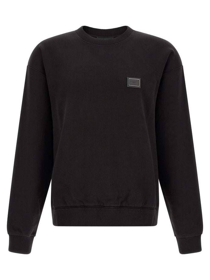 Logo plaque sweatshirt