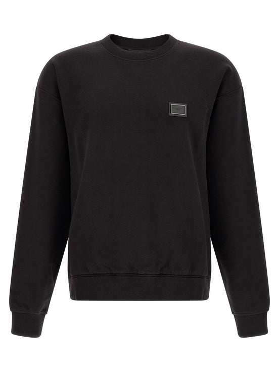 Logo plaque sweatshirt