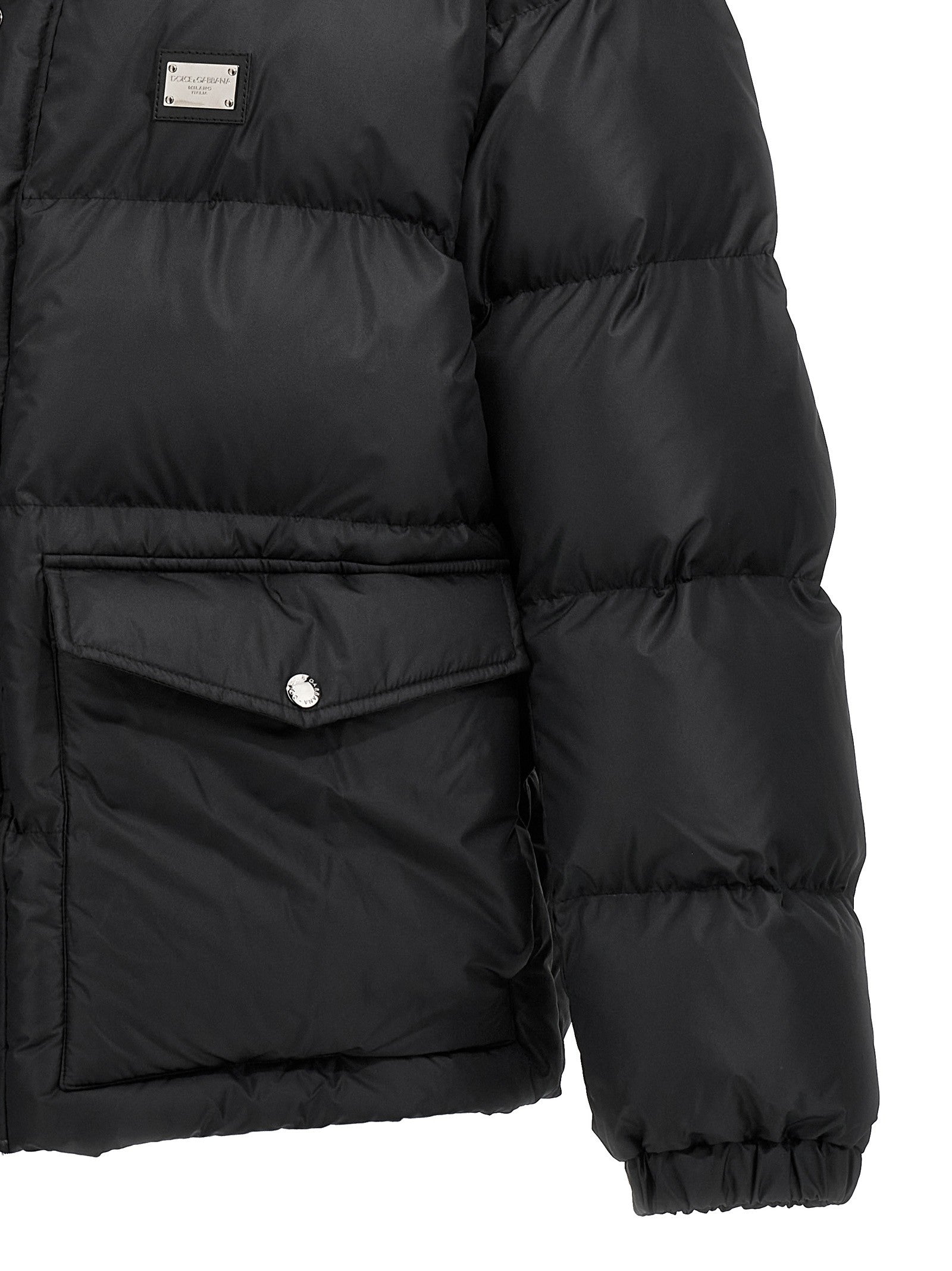 Dolce & Gabbana Logo plate down jacket